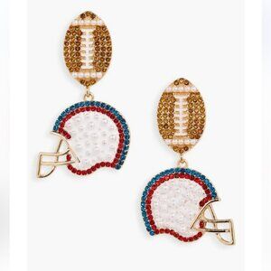 Baublebar Football Helmet Drop Dangling Earrings